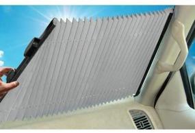 img 1 attached to 🌞 Dash Designs The Shade Retractable Windshield Sunshade, 23" SV03: Stay Cool and Protected!