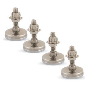 img 4 attached to 🔧 Stainless Steel Outdoor Leveler Kit for Cabinets, Patio Furniture, and Table Legs - Adjustable Height Leveling Feet with Stabilizing Jam Nuts - (4) 3/8-16 Leg Levelers Included