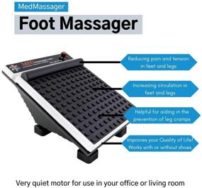 img 2 attached to 🦶 MedMassager Deep Tissue Foot Massager Machine - 11 Speed Therapeutic Electric Calf Massager for Blood Circulation, Relaxation, and Stress Relief with Comfortable Foot Pad - MMF06