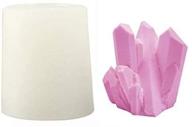 🔮 crystal quartz geode druzy gem silicone mold trays: perfect for cake decoration, resin epoxy, candle making, isomalt gems, and polymer clay (b) logo