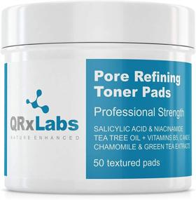 img 4 attached to 🌿 Enhanced! Skin-Purifying Toner Pads with Salicylic Acid and Niacinamide in a Witch Hazel Solution - Fortified with Vitamins B5, C &amp; E, Chamomile &amp; Green Tea - Assist in Minimizing Inflammation and Enlarged Pores