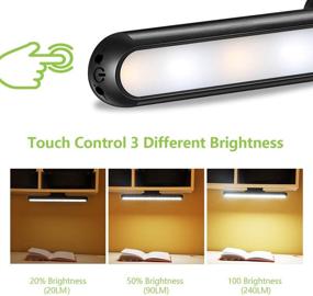 img 2 attached to 🛏️ Enhance Kids Bunk Bed with Dimmable Stick-On Tap Light Bar: Rechargeable Battery Powered, Wireless Magnetic Mount, Ideal for Wall Reading, Night Lights, Book Lamps, Bedroom Loft, Study, Closet & Under Cabinet Lighting