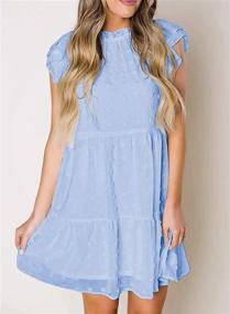 img 2 attached to 👗 Stylish and Trendy Ecrocoo Womens Summer Ruffles Dresses for Girls' Clothing and Dresses