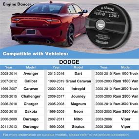 img 2 attached to Durable Engine Dancer Locking Gas Cap for Jeep 🔒 Wrangler, Grand Cherokee, Chrysler, Ram & Dodge: Fix P0441 P0456 Code