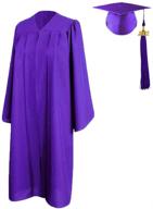 2021 update: hepna graduation gown cap tassel set - high school and college ceremony uniforms with matte graduation robe logo