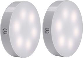 img 4 attached to 🌟 Enhance Your Space with AIBOO LED Puck Lights - USB Rechargeable, Dimmable, and Magnetic for Convenience and Style (2 Packs)