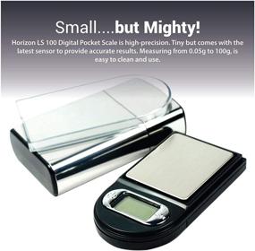 img 3 attached to 📊 LS-100 Digital 0.01g x 100g Sleek Pocket Scale with 5g Test Weight by Horizon