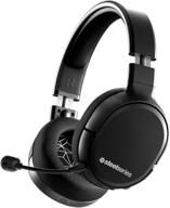 🎧 steelseries arctis 1 wireless gaming headset - usb-c wireless - detachable clearcast mic - pc, ps5, ps4, nintendo switch, android - black логотип