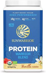 img 3 attached to 🌱 Sunwarrior Warrior Blend - Organic Vegan Plant Protein Powder with BCAAs, Pea Protein - Dairy-Free, Gluten-Free, Soy-Free, Non-GMO, Plant-Based Protein, Sugar-Free, Keto-Friendly