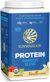 img 1 attached to 🌱 Sunwarrior Warrior Blend - Organic Vegan Plant Protein Powder with BCAAs, Pea Protein - Dairy-Free, Gluten-Free, Soy-Free, Non-GMO, Plant-Based Protein, Sugar-Free, Keto-Friendly