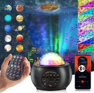 transform your bedroom with the star projector night light: 4-in-1 galaxy projector with bluetooth speaker, timer, ocean wave, and 10 planets – perfect for kids, teens, and adults! логотип