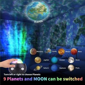 img 3 attached to Transform Your Bedroom with the Star Projector Night Light: 4-in-1 Galaxy Projector with Bluetooth Speaker, Timer, Ocean Wave, and 10 Planets – Perfect for Kids, Teens, and Adults!