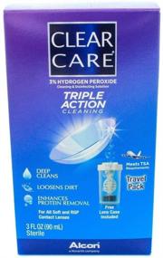img 1 attached to 🧳 Ciba Clear Care Travel Size 3 fl. oz. (4-Pack)