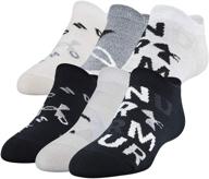 🧦 under armour youth essential 2.0 no show socks: bundle of 6 for active kids logo