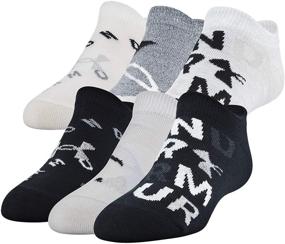 img 4 attached to 🧦 Under Armour Youth Essential 2.0 No Show Socks: Bundle of 6 for Active Kids