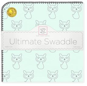 img 4 attached to SwaddleDesigns Ultimate Swaddle Blanket SeaCrystal Bedding