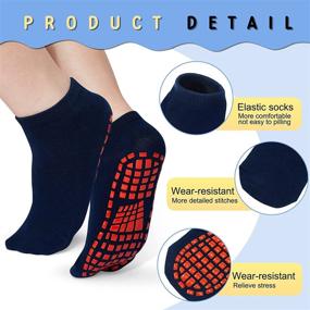 img 2 attached to Pack of 30 Colorful Non-Slip Skid Socks with Grips - Soft Yoga Socks for Men and Women, Ideal for Yoga, Pilates, Barre - Available in 10 Vibrant Colors