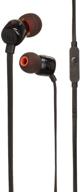 jbl t110 in ear headphones black: immersive sound within sleek design logo