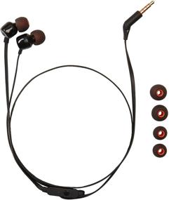 img 2 attached to JBL T110 In Ear Headphones Black: Immersive Sound within Sleek Design