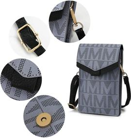 img 1 attached to MKF Small Crossbody Phone Wallet Women's Handbags & Wallets for Shoulder Bags