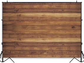 img 4 attached to 🌲 Captivating Allenjoy 7x5FT Rustic Brown Wood Backdrop: Ideal Party Decor & Studio Photography Prop