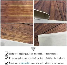 img 3 attached to 🌲 Captivating Allenjoy 7x5FT Rustic Brown Wood Backdrop: Ideal Party Decor & Studio Photography Prop