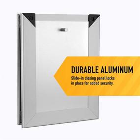 img 2 attached to 🚪 Rustproof Exterior Dog Door - Heavy Duty Single Flap with Aluminum Frame, Magnetic Closure, and Optimal Seal to Withstand Harsh Weather