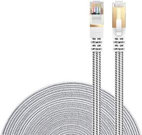 img 4 attached to 🔌 Professional Grade CAT7 Ethernet Cable by DanYee - High-Speed 1.6FT Nylon Jacketed STP Wires with Gold Plated RJ45 Connectors - Available in 3FT, 10FT, 15FT, 26FT, 50FT, 66FT, and 100FT Lengths - Color: White