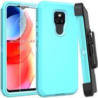 phulok compatible with moto g play (2021) case logo