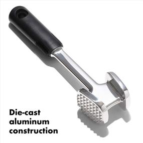 img 2 attached to 🥩 OXO Good Grips Black Die Cast Meat Tenderizer - 1.85 x 2.45 x 9.75 Inches