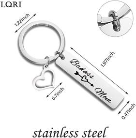 img 2 attached to QIIER Badass Keychain Mother Jewelry Women's Jewelry