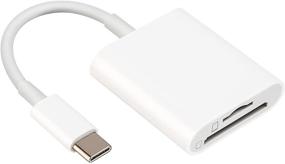img 4 attached to 💾 USB C Thunderbolt 3.0 SD Card Reader: 1TB Capacity, OTG Adapter for MacBook Pro/Air M1, iPad Pro 2021, Android Galaxy S20/S21 - White