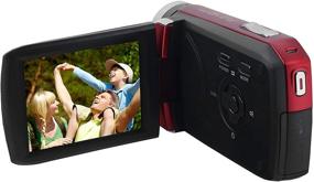 img 1 attached to 📷 Bell and Howell DV30HD-R Red HD Video Camera with 3-inch Touchscreen