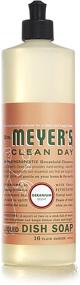 img 3 attached to Жидкое моющее средство Mrs. Meyer's Clean Day с запахом герани 16 унций: мощная формула для блестящей посуды