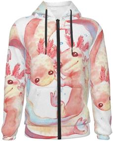 img 4 attached to Adorable Axolotl Sweatshirt Pockets Hoodies