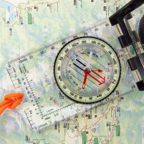 img 3 attached to 🧭 ProSight Sighting Map Compass: Ultimate Handheld Orienteering Guide for Hiking, Backpacking, & Survival Navigation