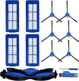 img 4 attached to 🔧 DLD RoboVac 11S Max Replacement Parts Kit | RoboVac 15C Max, 30C Max, G30, G30 Edge, G10 Hybrid Robot Vacuum Cleaner Accessories - Includes 1 Roller Brush, 6 Side Brushes, 4 Filters