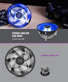 img 2 attached to 🌬️ Cooler Master i70C Copper Core CPU Cooler: Blue LED Quiet Cooling for Intel 1156 1155 1151 1150 - 120mm PC Fan