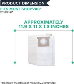 img 1 attached to Crucial Vacuum Replacement Bags: Shop Vac Type H SV-9066100, 5-8 Gallon, 5, 6, 8 Gallon Wet Dry Vacs (3 Pack)