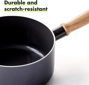 img 1 attached to 🍳 Набор посуды GreenPan Healthy Ceramic Nonstick Hudson 8 штук - коричневый/черный