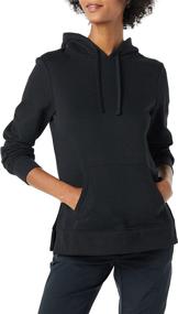 img 4 attached to 👚 Women's Fleece Hooded Tunic Sweatshirt by Amazon Essentials