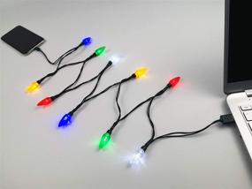 img 3 attached to 🎄 YAGE Tale LED Christmas Light Phone Charger Cord USB and Bulb Charging Cable 50inch 10led Multicolor Bulbs Compatible with iPhone 7 7 Plus 8 8 Plus X XR XS XS Max 11 Pro Max, etc. (Pack of 2)