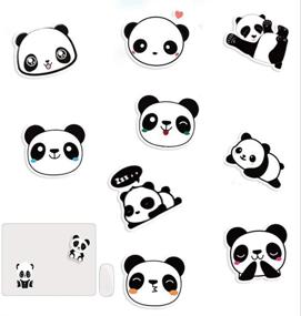 img 1 attached to 🐼 140 Waterproof Panda Stickers - Vinyl Decals for Phone, Laptop, Skateboard, Water Bottles, Guitar, Fridge - Decorative Stickers