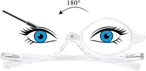 img 4 attached to 💄 Enhance Your Beauty Routine with OCCI CHIARI Makeup Reading Glasses: Magnifying Flip Down Cosmetic Readers for Women