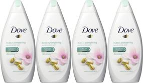 img 2 attached to Dove Purely Pampering Pistachio Cream with Magnolia Body Wash - 🧼 16.9 жидких унций / 500 мл (набор из 4 штук) - Международная версия