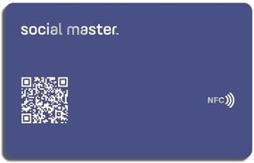img 4 attached to 📇 Social Master: NFC-Enabled Digital Business Card for Instant Contact and Social Media Sharing – iOS & Android Compatible (Navy Wallet-Sized Plastic)
