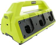 efficient ryobi p135 18v one+ 6 port lithium ion battery supercharger: charger only (batteries not included) logo