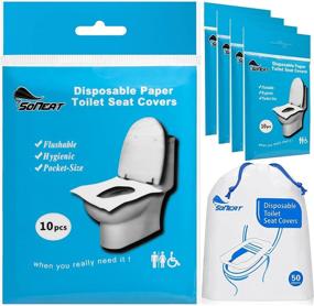img 4 attached to 🚽 Hygiene at its Finest: Introducing SoNeat Disposable Toilet Seat Covers!
