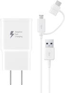 🔌 samsung ep-dg930dwbndl microusb / usb-c fast charge wall charger - white - retail packaging: power up your devices effortlessly! logo