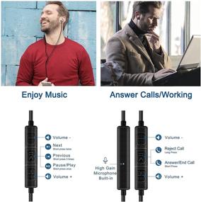 img 2 attached to 🎧 Grey XINLIANG USB C Earbuds - Type C Headphones Wired with Microphone, Volume Control - C Port Earphones for Samsung Galaxy s21 Ultra 5G, s20 FE, Note 20/10, iPad Pro 2018, Google Pixel, Mac Book